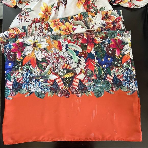 ZARA Kimono Floral Maxi Dress Boho Festival Vacation Beachwear Size Small - Picture 12 of 12